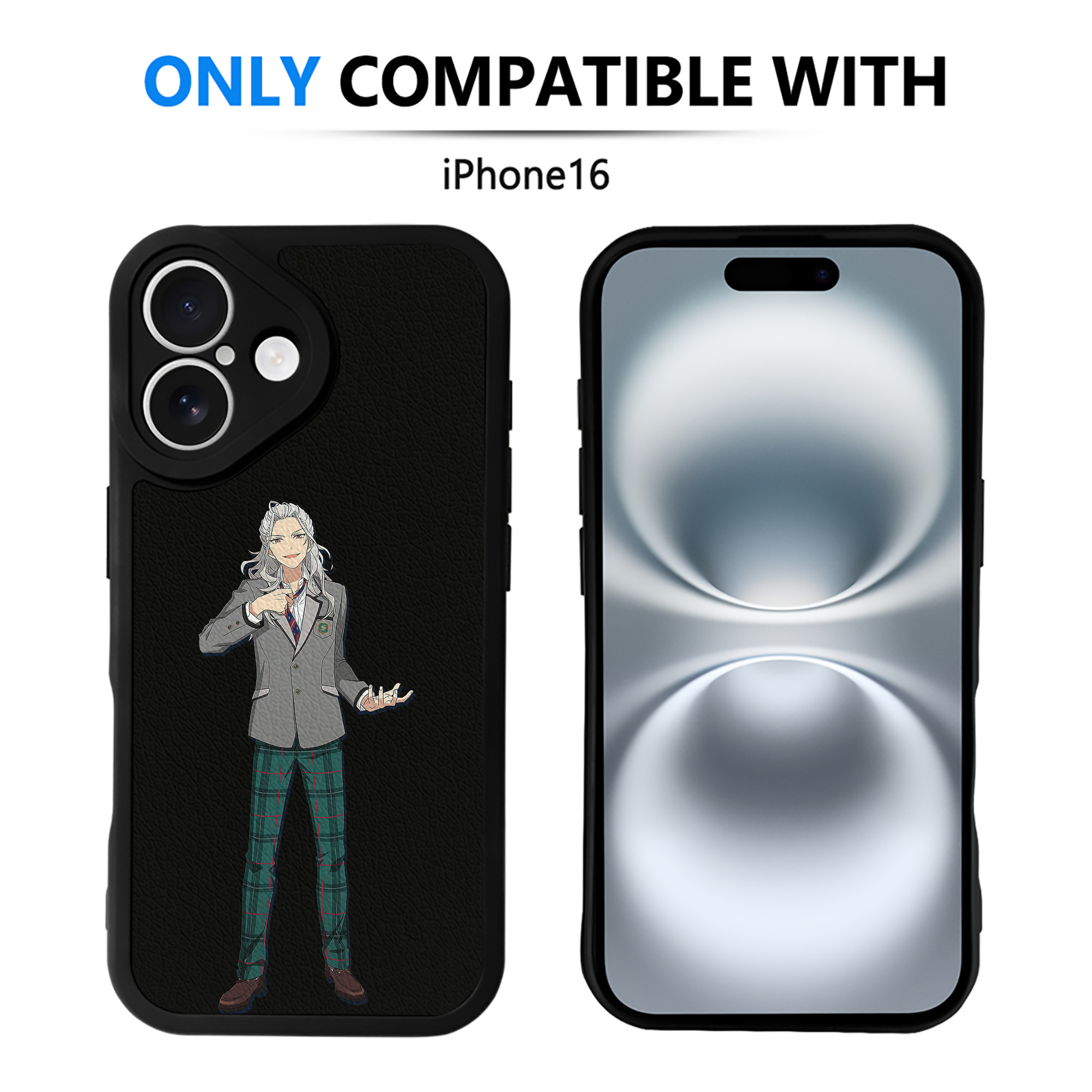 （画像用） あんさんぶるスターズ! Ensemble Stars 【iPhone 16シリーズ対応】シリコンスマホケース（レザー調） 材質：シリコン